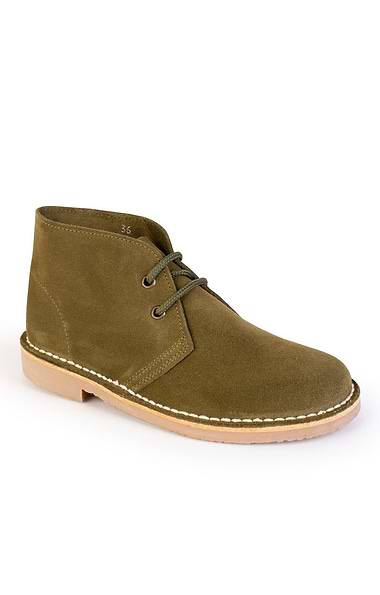 Ladies Suede Desert Boots