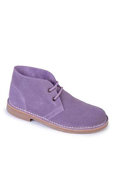 Ladies Suede Desert Boots