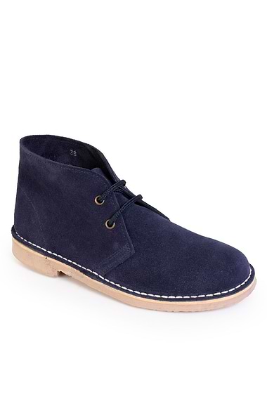 Ladies Suede Desert Boots