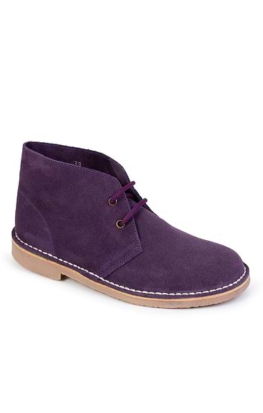 Ladies Suede Desert Boots