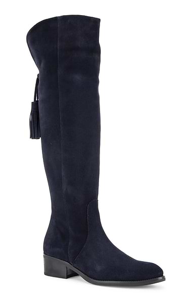 Ladies Tall Suede Boots with Tassel