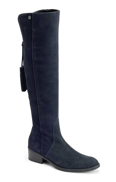 Ladies Tall Suede Boots with Tassel