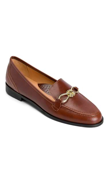Ladies Bow Snaffle Loafer