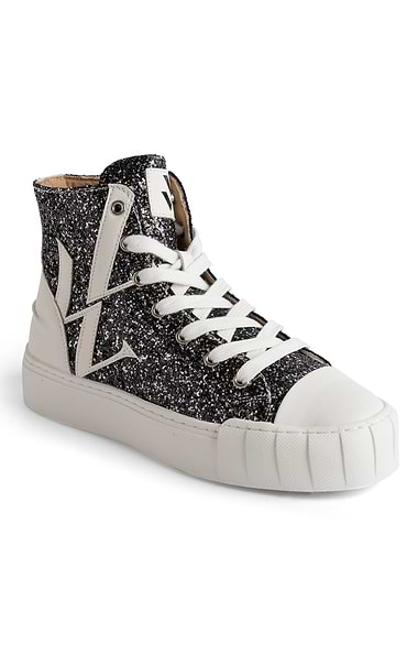 Ladies Alix Monogram High Top Sneakers