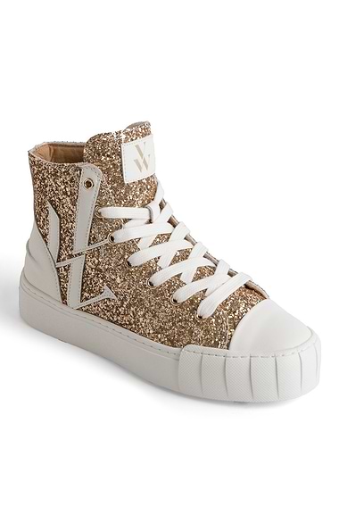 Ladies Alix Monogram High Top Sneakers