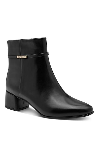 Ladies Marco Tozzi Leather Fine Strap Ankle Boot