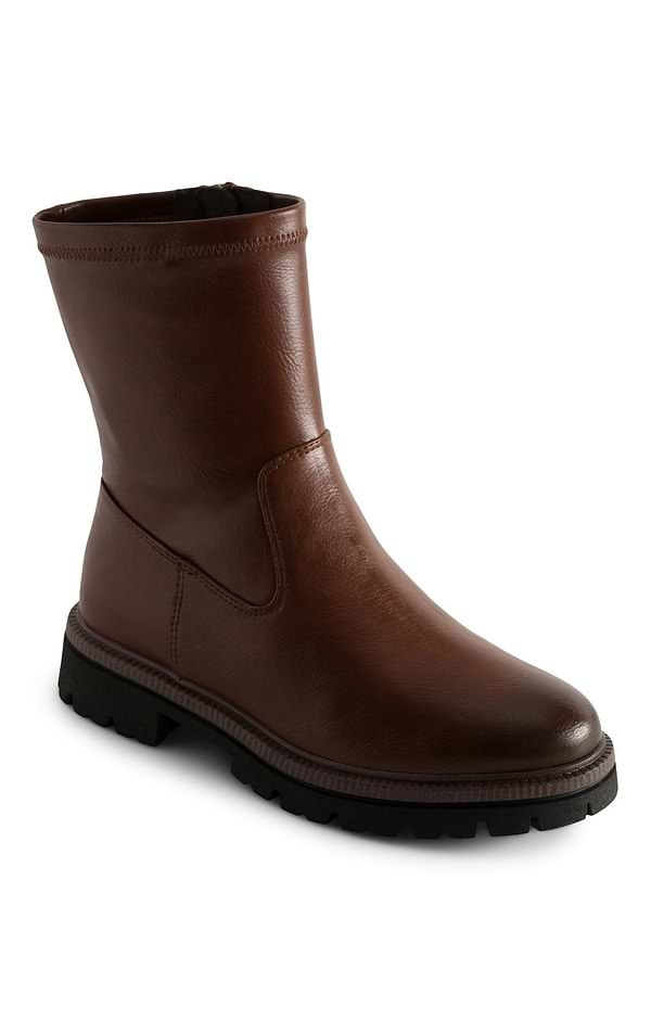Ladies Marco Tozzi Chunky Sole Mid Calf Boots