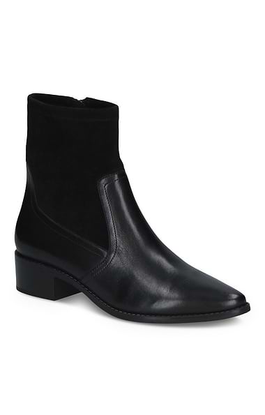 Ladies Caprice Leather Strap Ankle Boot