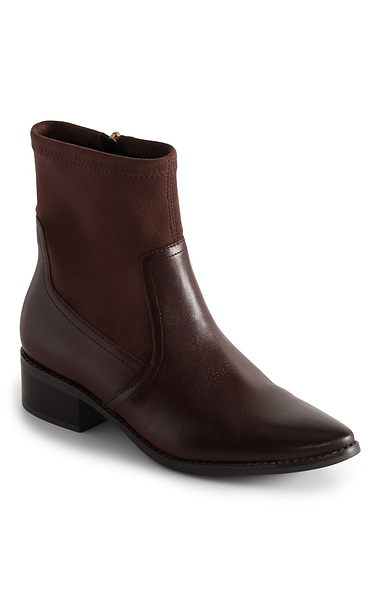 Ladies Caprice Leather Strap Ankle Boot