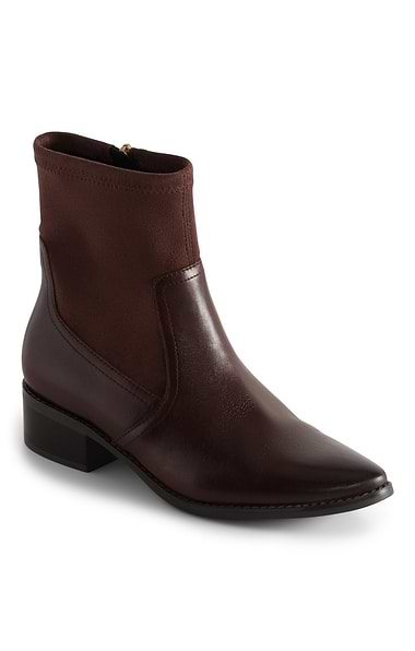 Ladies Caprice Leather Strap Ankle Boot