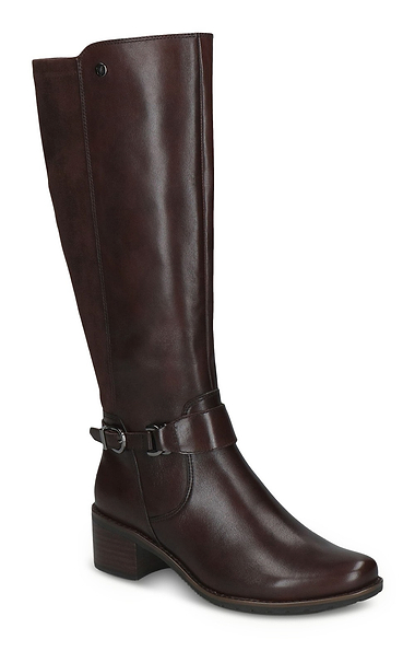 Ladies Caprice Leather Strap Around Tall Boot