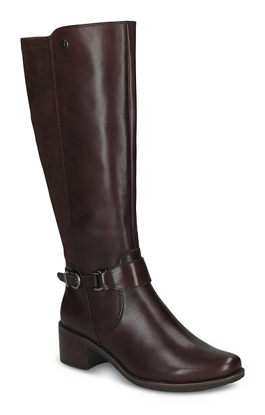 Ladies Caprice Leather Strap Around Tall Boot
