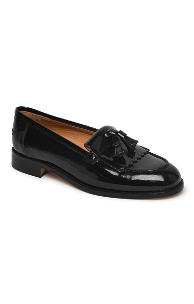 Ladies House of Bruar Patent Leather Tassel Loafers