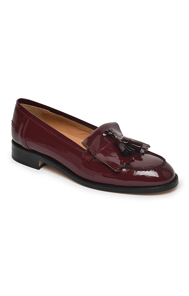 Ladies House of Bruar Patent Leather Tassel Loafers