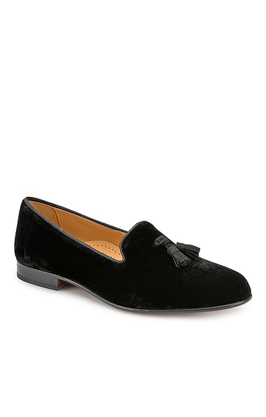 Men's Velvet Tassel Slipper