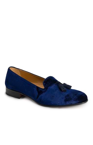 Men's Velvet Tassel Slipper