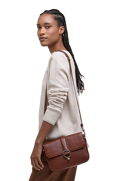 Ladies Barbour Rosa Leather Crossbody Bag