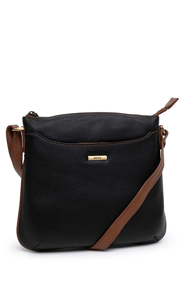Ladies Zip Top Cross Body Bag