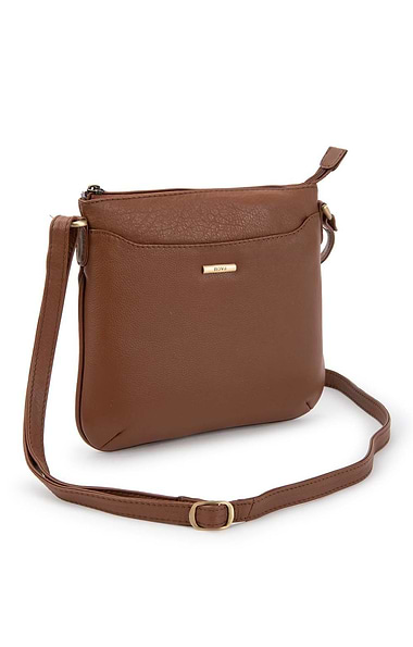 Ladies Zip Top Cross Body Bag