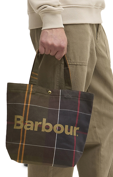 Ladies Barbour Telfield Mini Tartan Tote