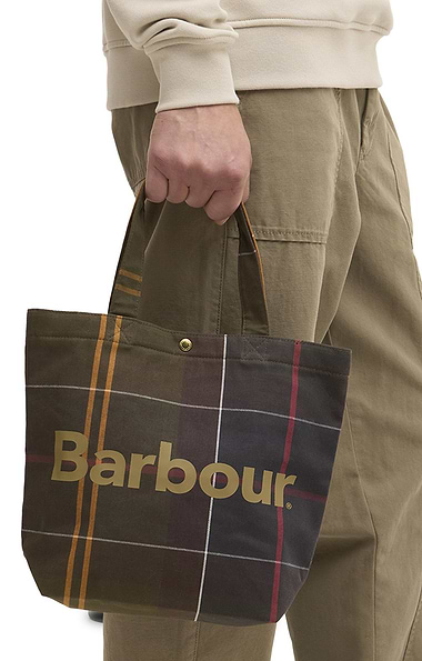 Ladies Barbour Telfield Mini Tartan Tote