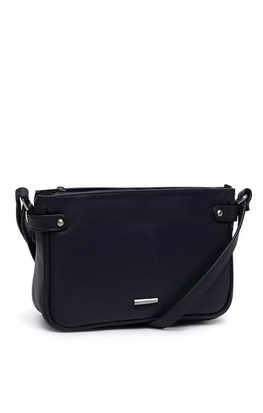 Ladies Tab Detail Cross Body Bag