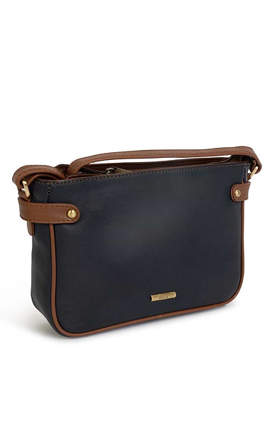Ladies Tab Detail Cross Body Bag