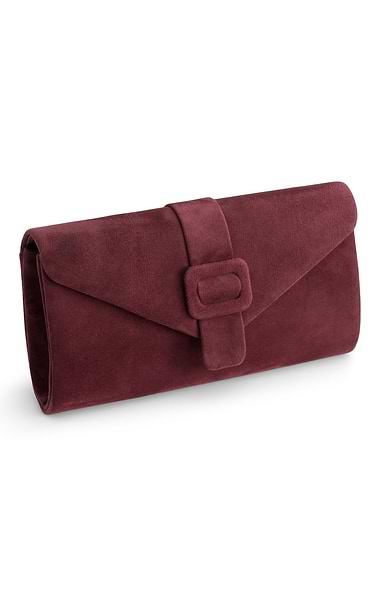 Aletta Suede Clutch Bag