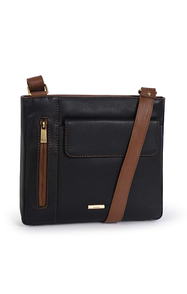 Ladies Zipped Cross Body Bag