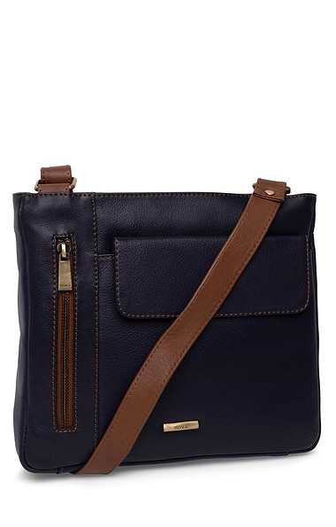 Ladies Zipped Cross Body Bag