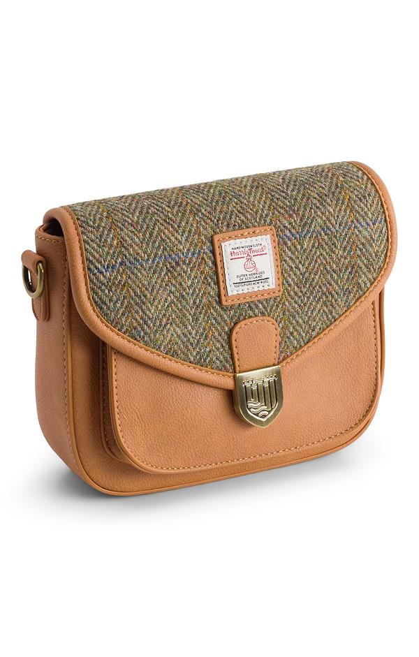 Ladies Islander Mini Saddle Bag with Harris Tweed® Panel