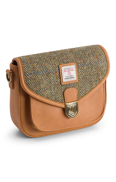 Ladies Islander Mini Saddle Bag with Harris Tweed® Panel