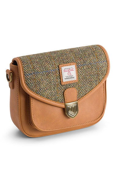 Ladies Islander Mini Saddle Bag with Harris Tweed® Panel