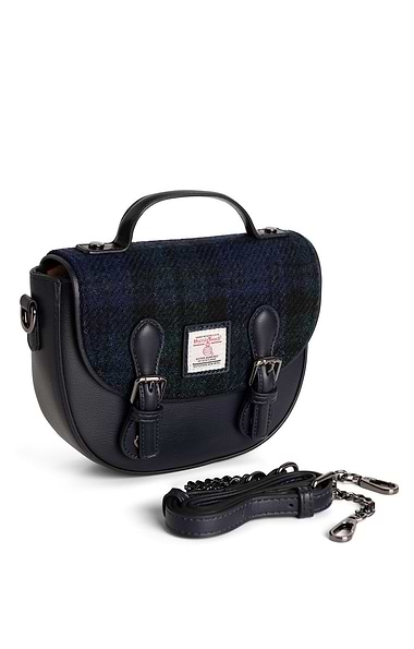 Ladies Islander Mini Cobble Satchel with Harris Tweed® Flap
