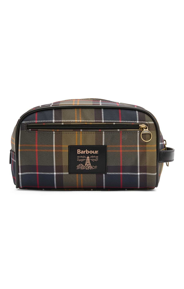 Men's Barbour Tartan Washbag