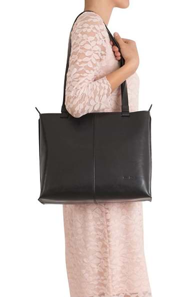 Ladies Two-Handle Leather Bag
