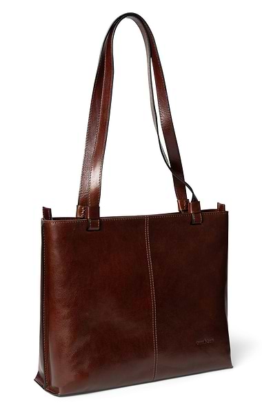 Ladies Two-Handle Leather Bag