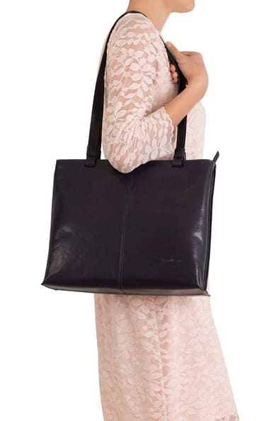 Ladies Two-Handle Leather Bag