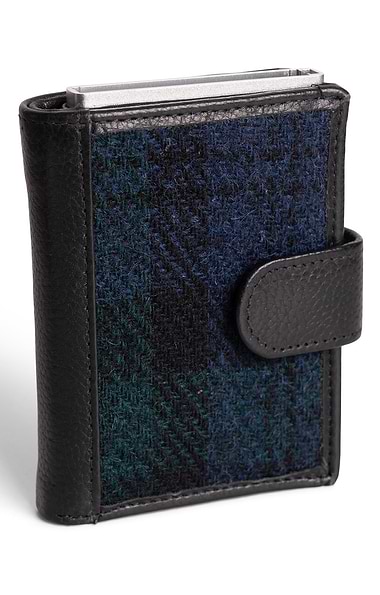 Leather Card Holder with Harris Tweed®