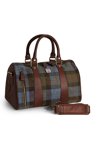 Harris Tweed® & Leather Small Holdall