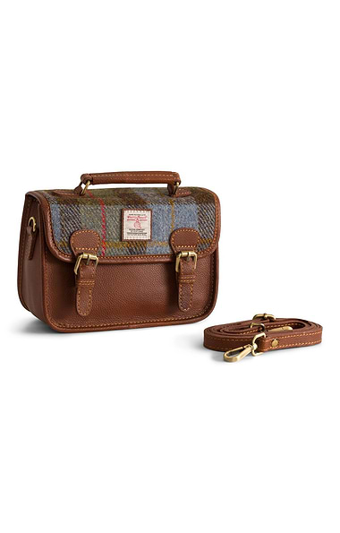 Ladies Harris Tweed® Leather Satchel