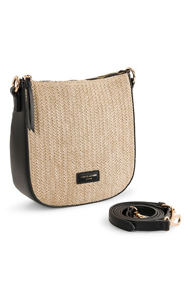 Ladies Straw Cross Body Bag