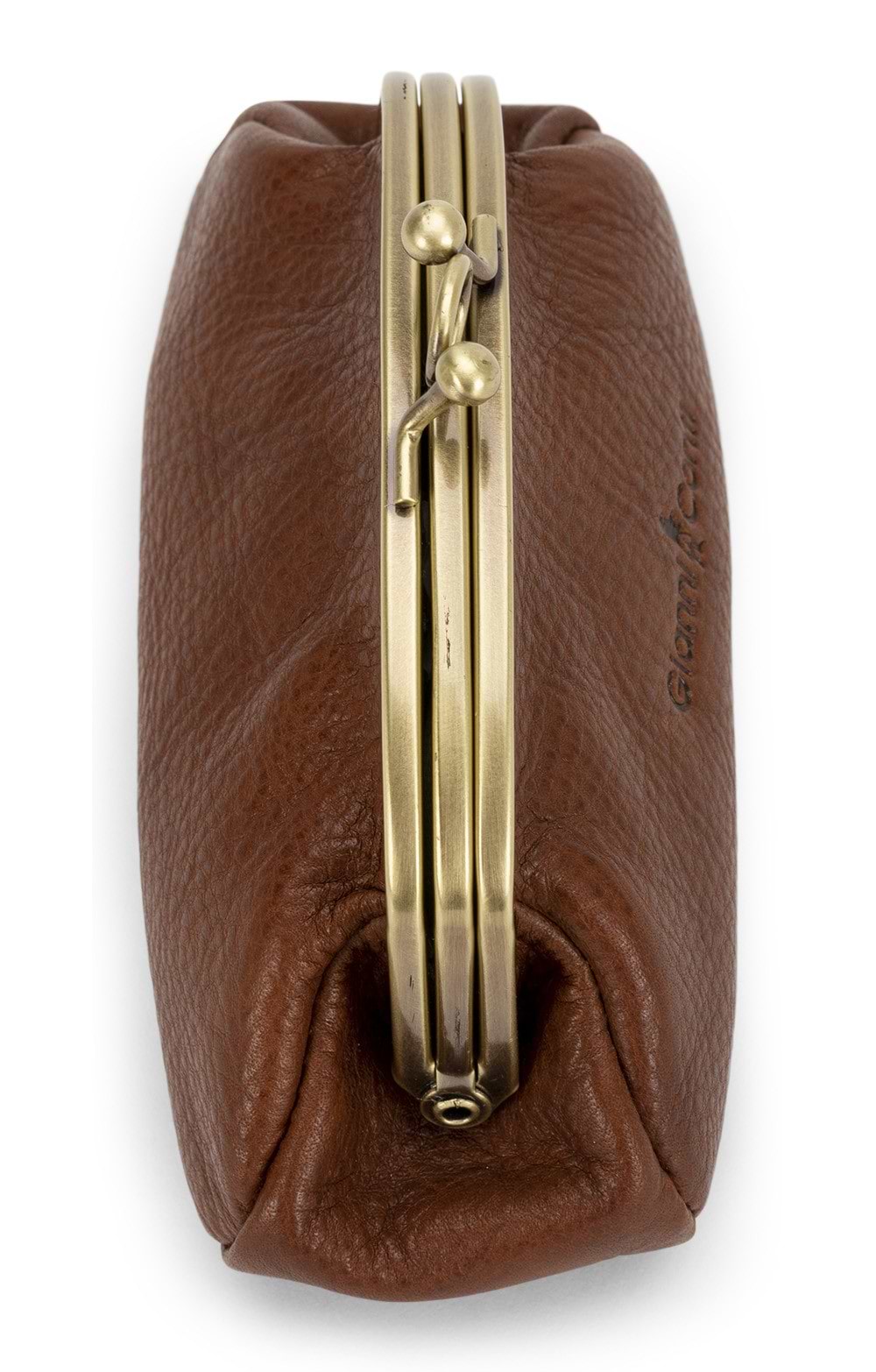Gianni Conti Borsa A Clip In Pelle Italiana Due Scomparti - Marrone, Small (13x7x5,25 Cm), Top Purse 9408092 Con Scatola Regalo - 3