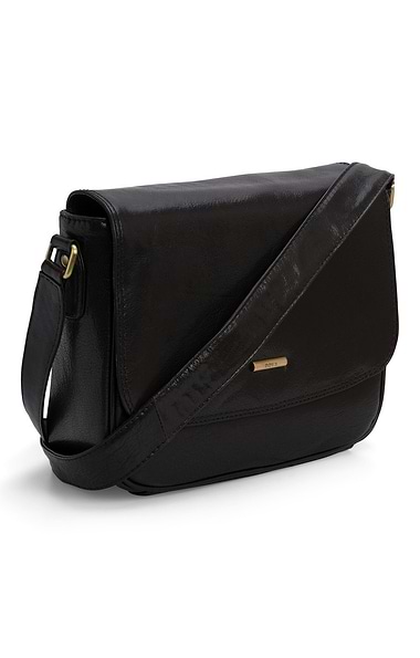 Ladies Small Leather Foldover Bag