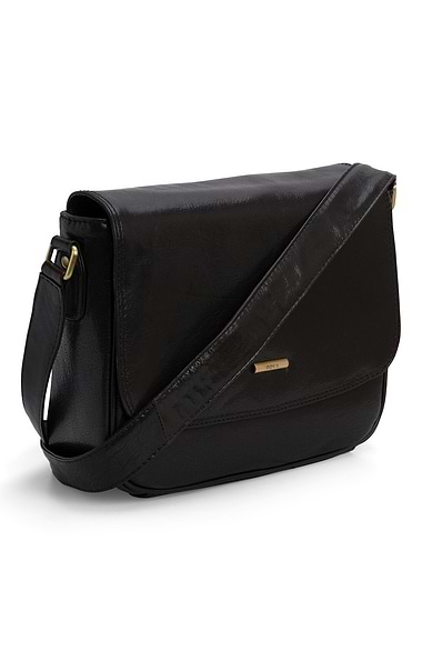 Ladies Small Leather Foldover Bag