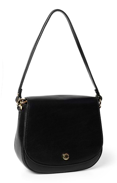 Ladies Gianni Conti Leather Saddle Bag