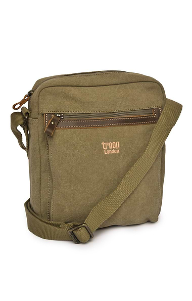 Troop Front Zip Cross Body Bag