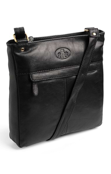 Ladies Front Zip Cross Body Bag
