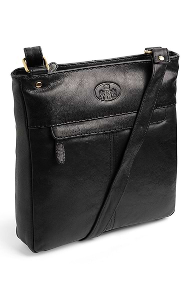 Ladies Front Zip Cross Body Bag