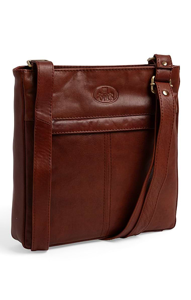 Ladies Front Zip Cross Body Bag